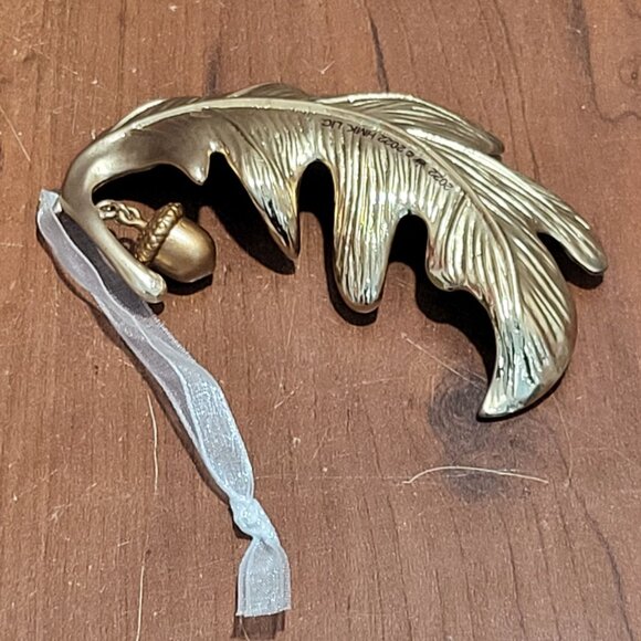 Hallmark Christmas Ornament A New Season Metal Leaf 2022 - Picture 7 of 11